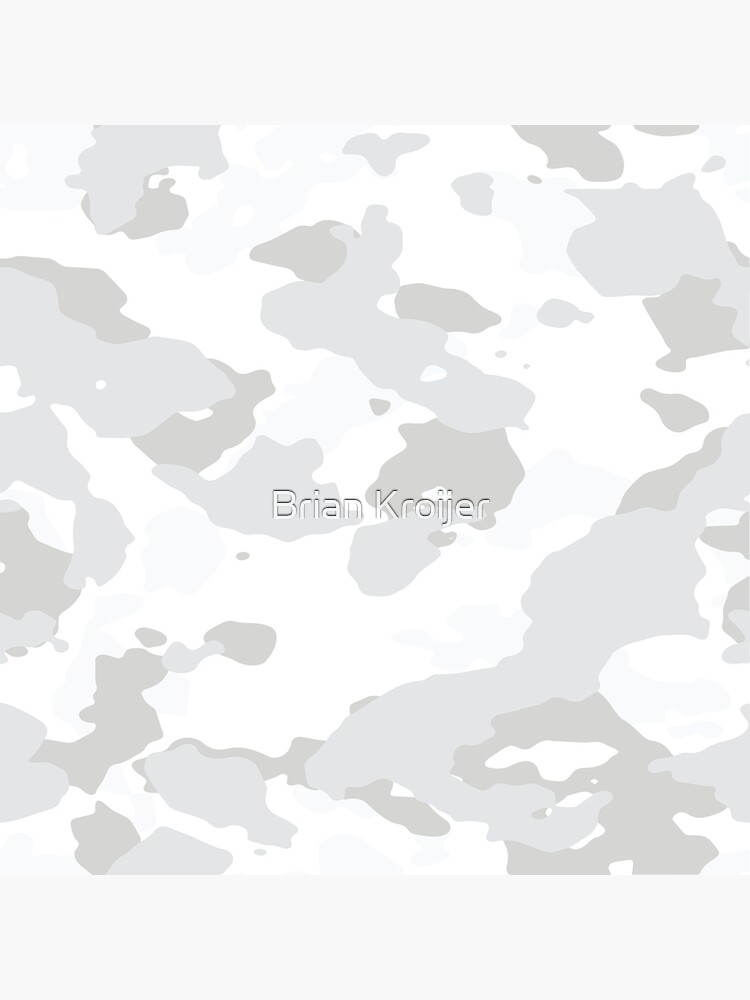 White camo Metal Print for Sale by Brian Kroijer