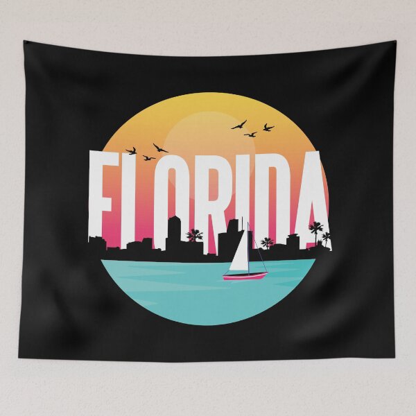 Item preview, Horizonte de la ciudad fresca de Florida designed and sold by CoolSilhouettes.