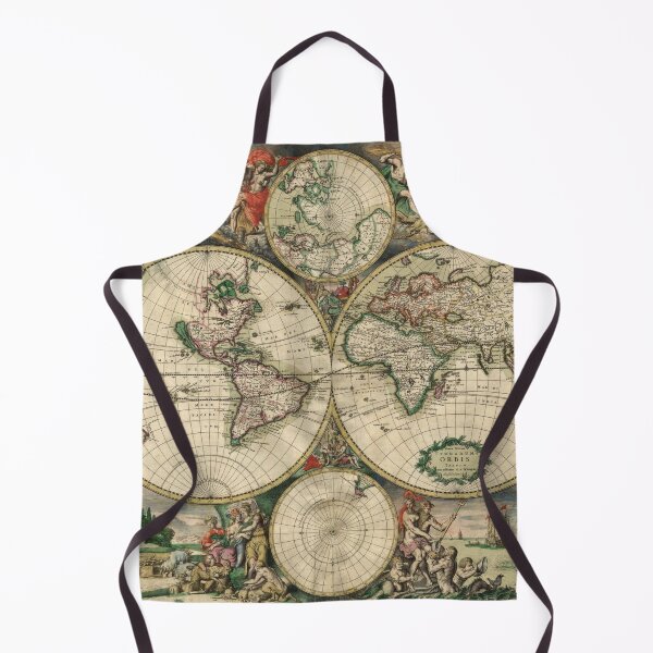 Item preview, Antique World Map designed and sold by abbazabba.
