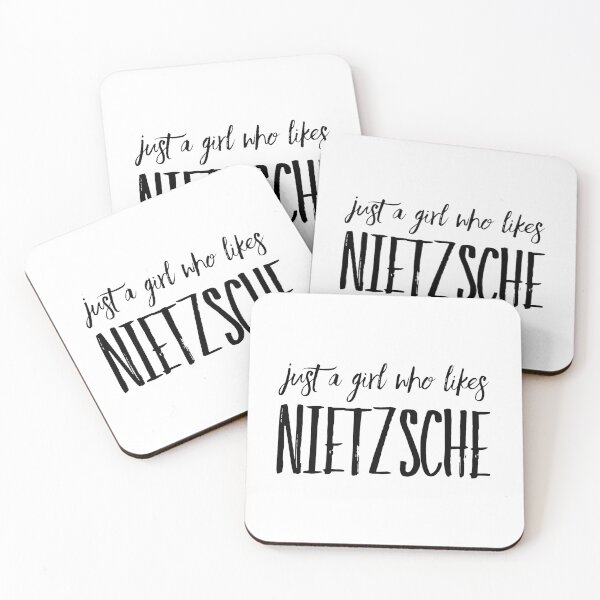 Item preview, Just A Girl Who Likes Nietzsche designed and sold by HalpinDesign.