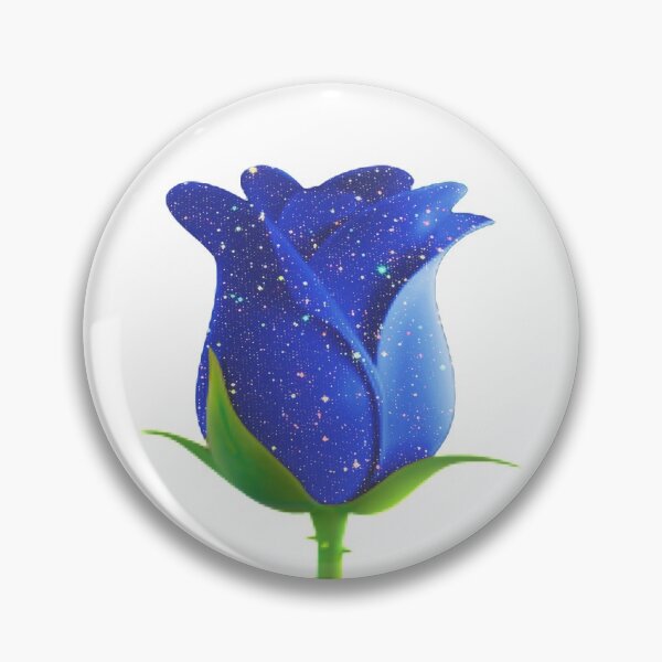 Item preview, sparkly blue rose emoji designed and sold by creativedits.