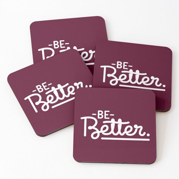 Item preview, Be Better Motivational Quote (Burgundy Background) designed and sold by Sorrrry.