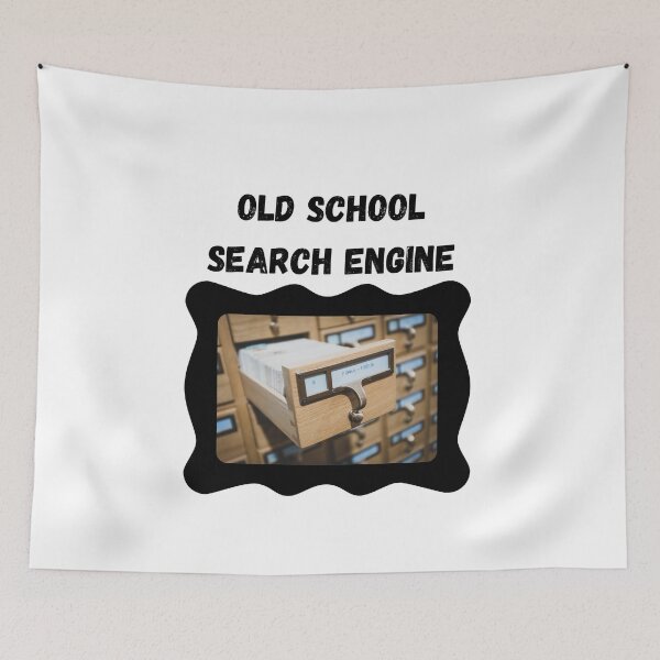Item preview, Old School Search Engine Black Text designed and sold by AtarangiDesigns.