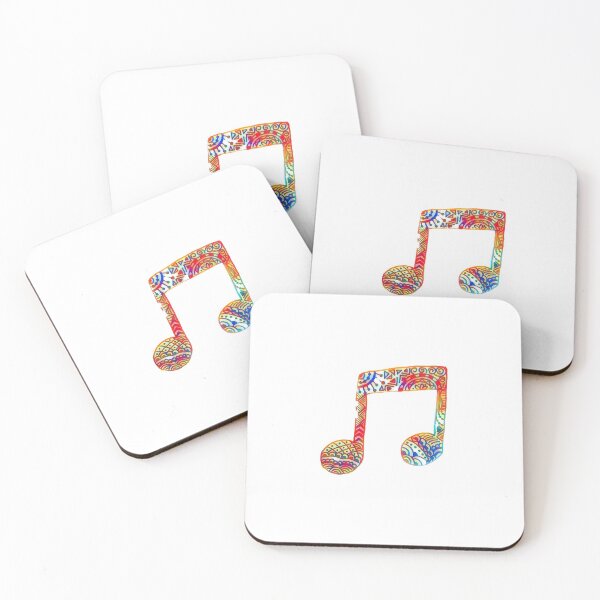 Item preview, Rainbow Music Note Zentangle designed and sold by dati2328.