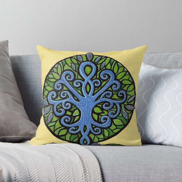The Growth of Happiness Throw Pillow