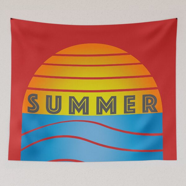 Item preview, Summer Ocean Sunset Red bkgrd designed and sold by Orchyd.