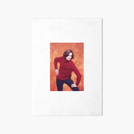 matthew gray gubler red shirt pose Art Board Print