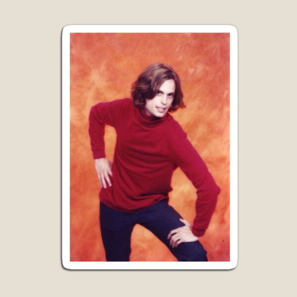 matthew gray gubler red shirt pose Magnet