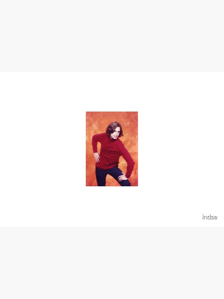 matthew gray gubler red shirt pose by indse