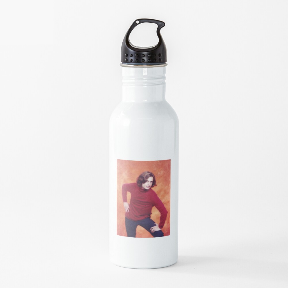 matthew gray gubler red shirt pose Water Bottle