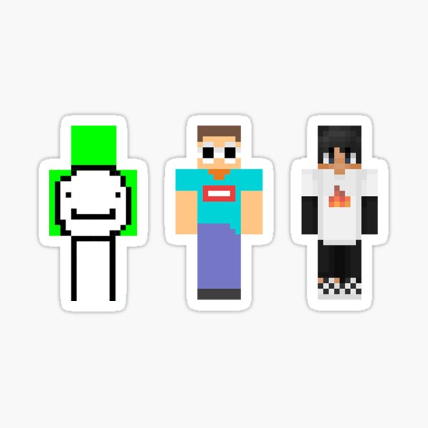 dream team minecraft skins | Sticker