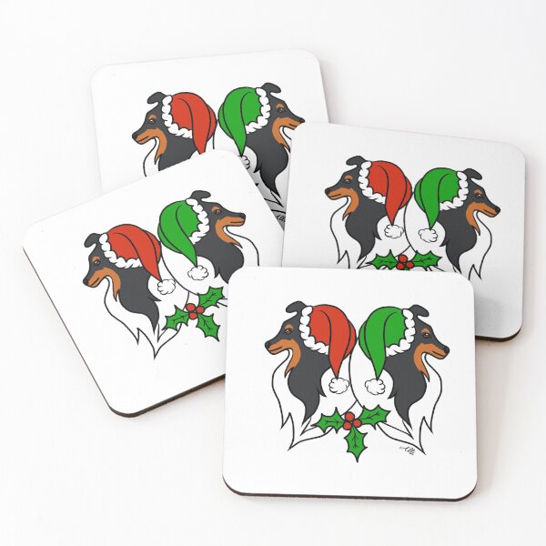 Item preview, Christmas Shelties - Tricolour designed and sold by AllisonBegnell.
