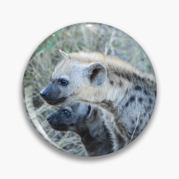 Item preview, Two Curious Hyena Cubs designed and sold by SafariByMarisa.