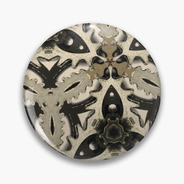 Item preview, Steampunk Kaleidoscope Gears Metallic Floral designed and sold by hyproinc.