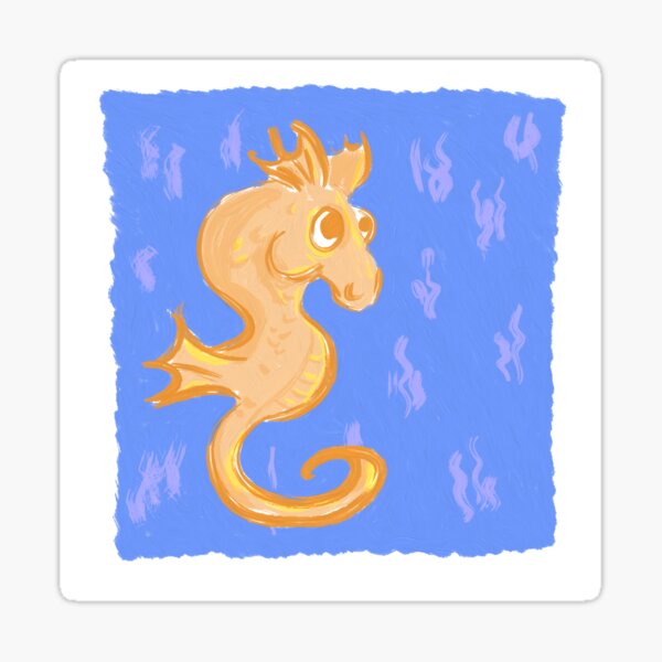 Le monsieur hyppocampe baladeur Sticker