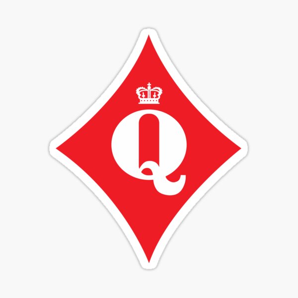 Queen of Diamonds Sticker