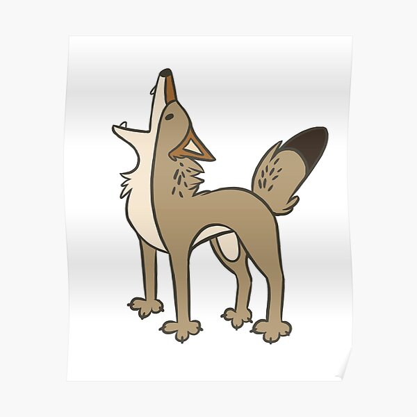 Yappy Coyote Poster