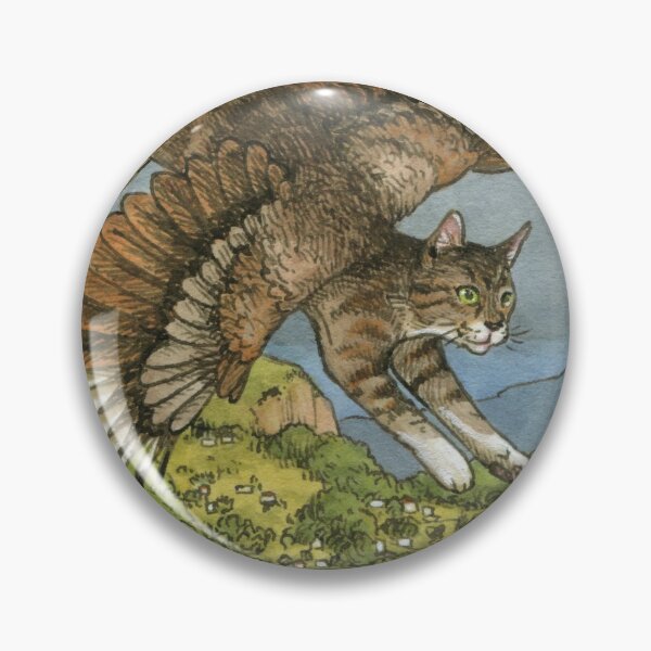 Item preview, Cat on the Wing designed and sold by Elisabeth Alba Illustration.