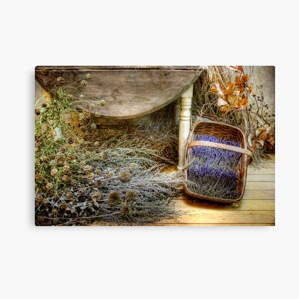The Lavender Basket Canvas Print