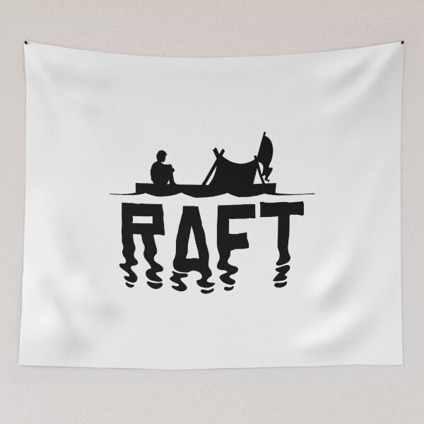 Aperçu de l'œuvre Raft Black Logo créée et vendue par Nvaa.
