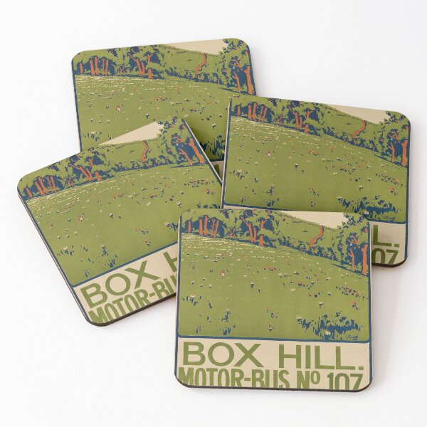 Item preview, Box Hill retro poster designed and sold by CorasPosters.