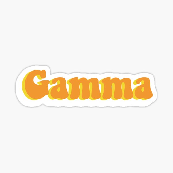 Gamma Greek Letter Sticker