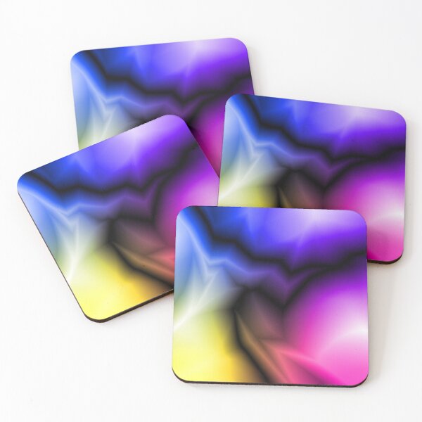 Item preview, Neon space sparkling lightning from yellow zigzags and bright spots. designed and sold by Grachyhamr.