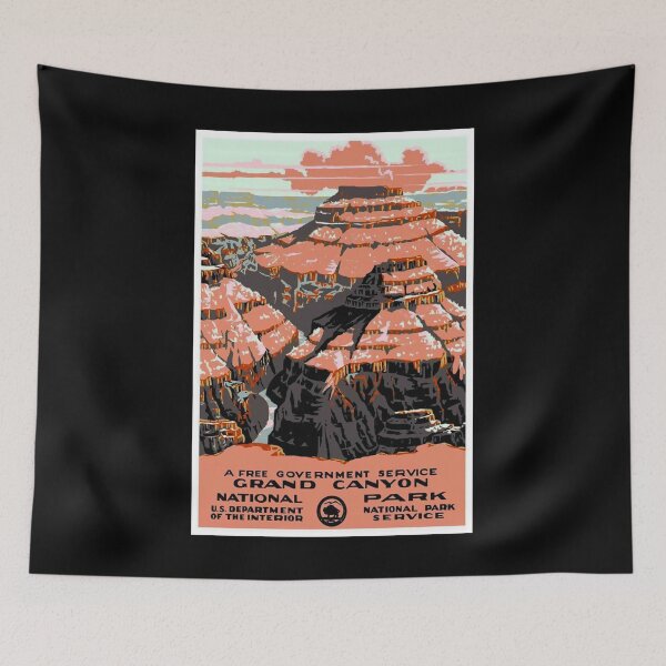 Item preview, Grand Canyon National Park retro poster designed and sold by CorasPosters.