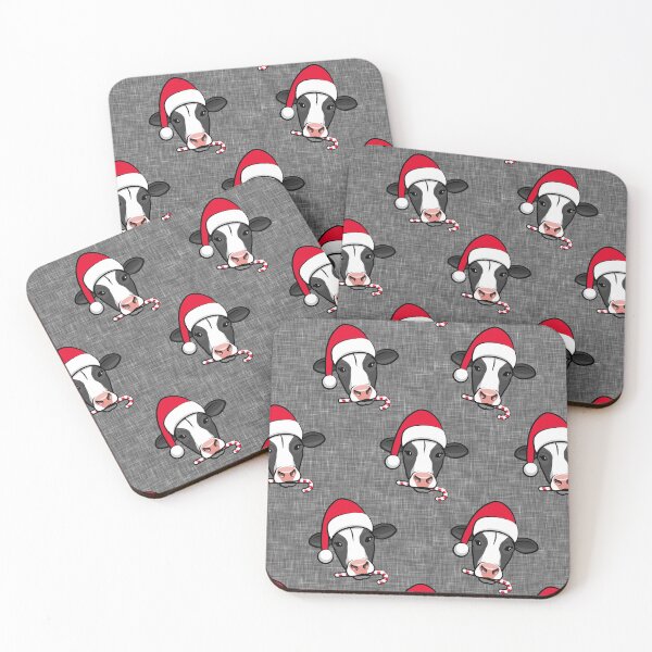 Item preview, Christmas Cow - Dark Gray designed and sold by littlearrow.