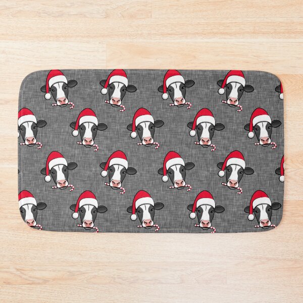 Item preview, Christmas Cow - Dark Gray designed and sold by littlearrow.