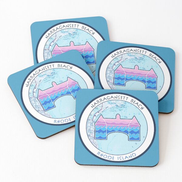 Item preview, Map Design - Rhode Island Narragansett Beach designed and sold by Willz Designz.