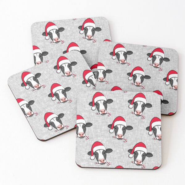 Item preview, Christmas Cow - Light Gray designed and sold by littlearrow.