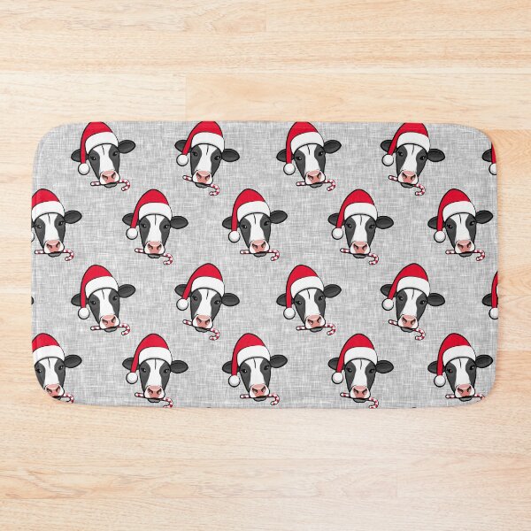 Item preview, Christmas Cow - Light Gray designed and sold by littlearrow.