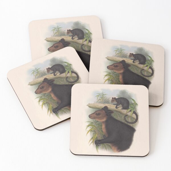 Item preview, Twp Ursine Tree Kangaroos by Henry Constantine Richter designed and sold by TheCurators.
