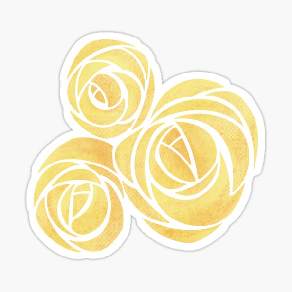 Triple Rose Sticker
