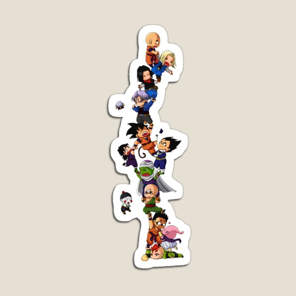 Goku Gohan Goten Bulma Vegeta Dragonball Magnet