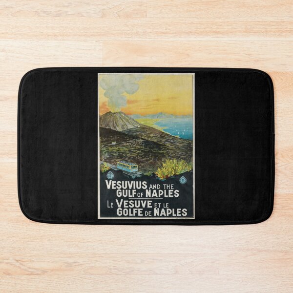 Artikelvorschau, ENIT Vesuvius and the Gulf of Naples retro poster entworfen und verkauft von CorasPosters.