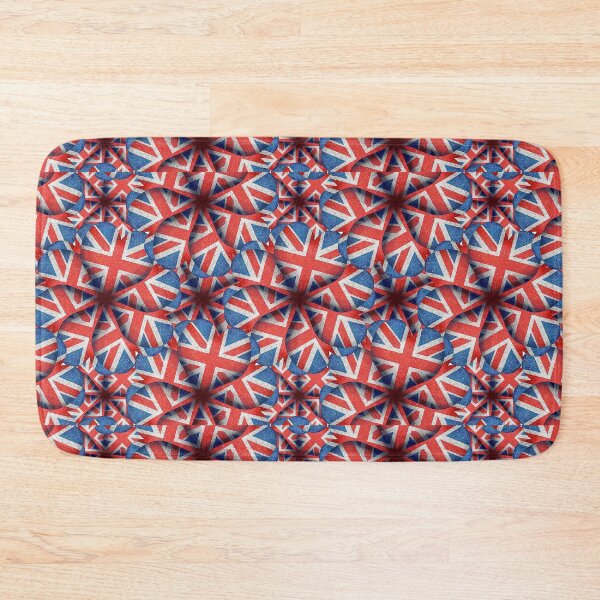 Item preview, Heart Shaped England Flag Pattern Design designed and sold by DFLC Prints.