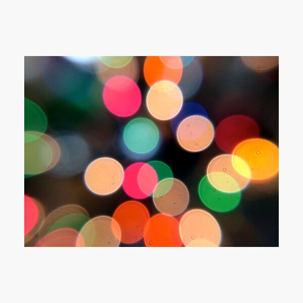 Bokeh Blur Photographic Print