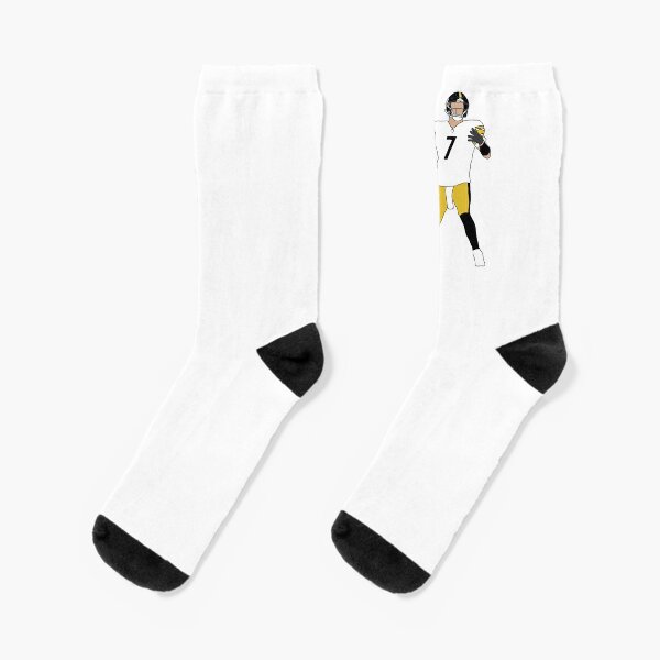 Pittsburgh Steelers Men's #7 Ben Roethlisberger City Star Socks