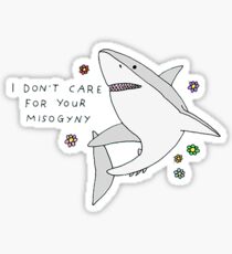 Feminist "I Don't Care for Your Misogyny" merch! Sticker