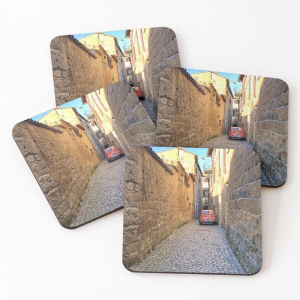Item preview, Red Car in Italian Laneway designed and sold by withkath.