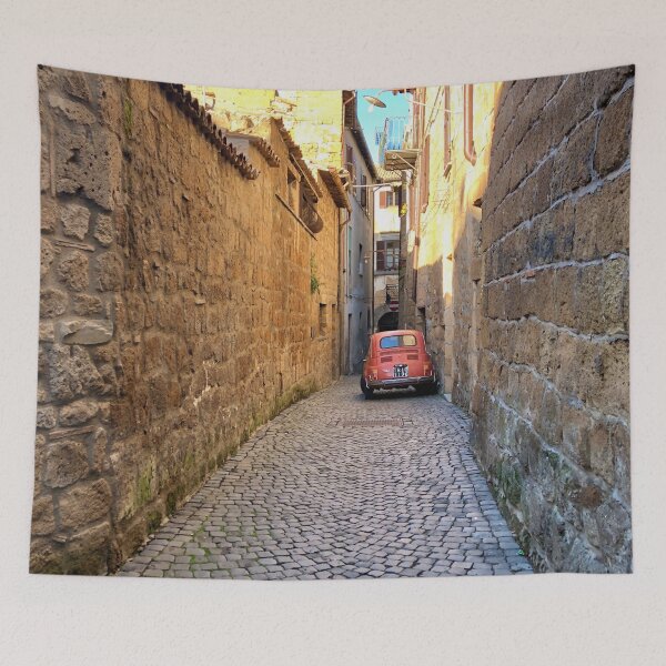Item preview, Red Car in Italian Laneway designed and sold by withkath.