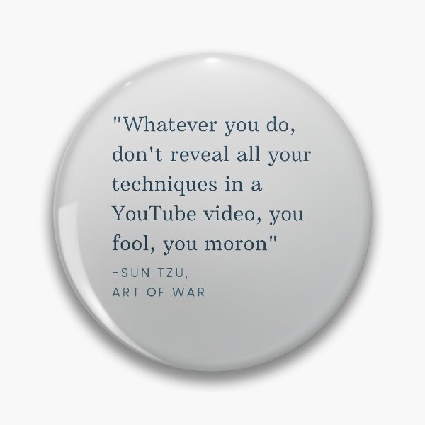 Item preview, Sun Tzu art of war quote from technoblade's video designed and sold by Cloud Five.