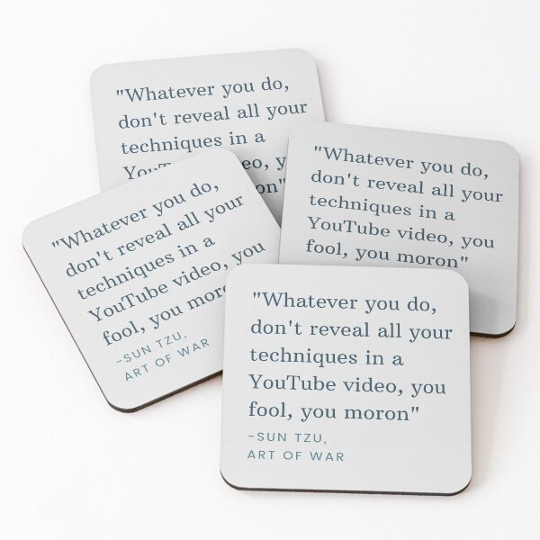 Item preview, Sun Tzu art of war quote from technoblade's video designed and sold by Cloud Five.