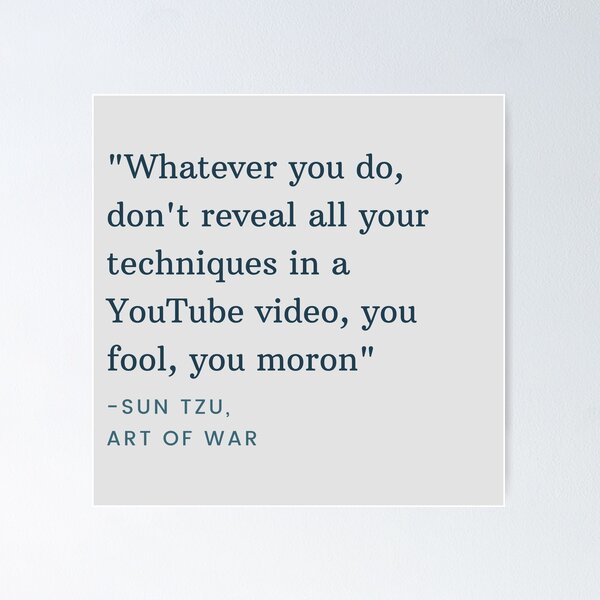 Item preview, Sun Tzu art of war quote from technoblade's video designed and sold by Cloud Five.