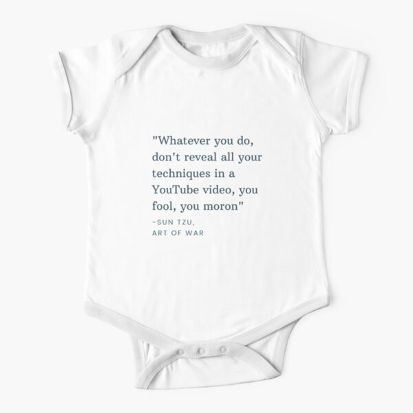 Sun Tzu Art Of War Quote Baby One Piece By Ccchung2215 Redbubble