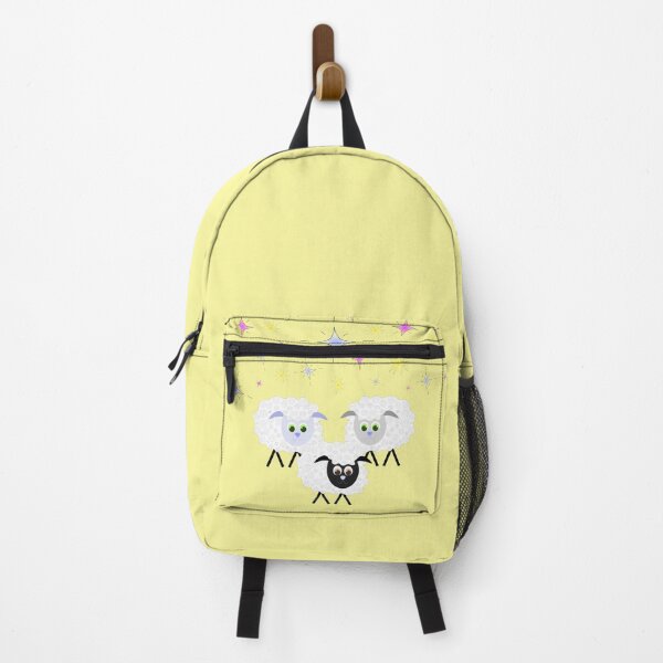Item preview, Cute & Adorable Cartoon Sheep with Colorful Stars on Lemon Yellow designed and sold by Karen McFarland.