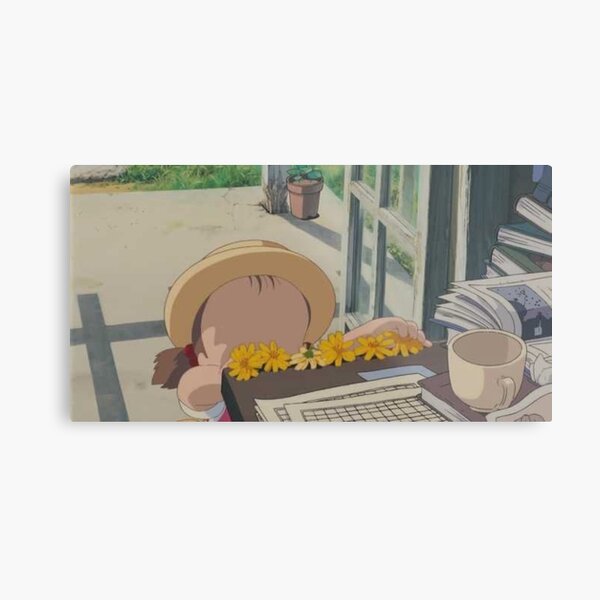 Mei Kusakabe Laying out Flowers Metal Print