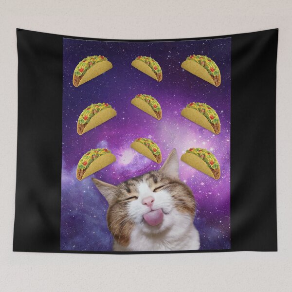 Item preview, Space Cat Tacos, I Love Tacos and Cats designed and sold by Sabbaht.
